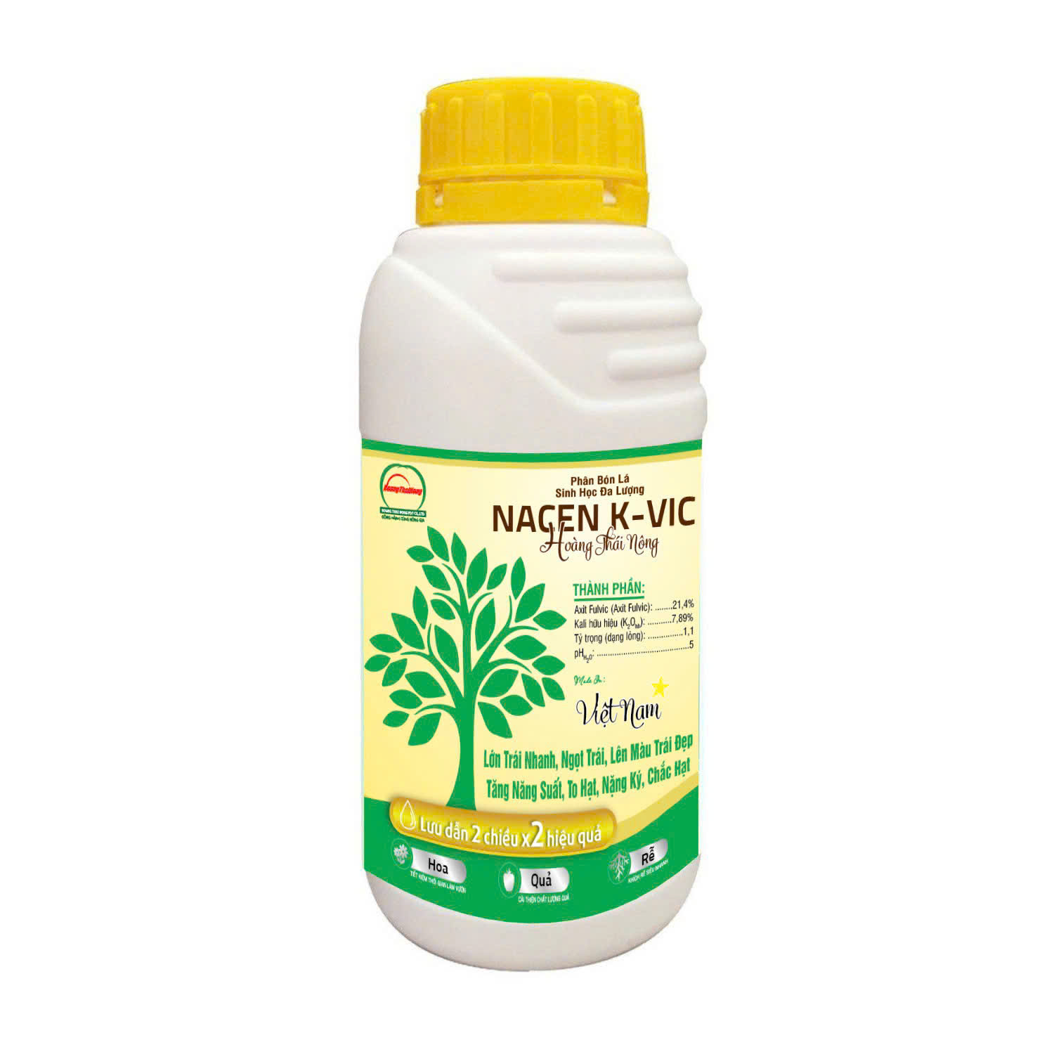 Nacen K-Vic - 500ml - Lớn trái, lên màu - đẹp mã - bóng trái, Bong da lu da cám